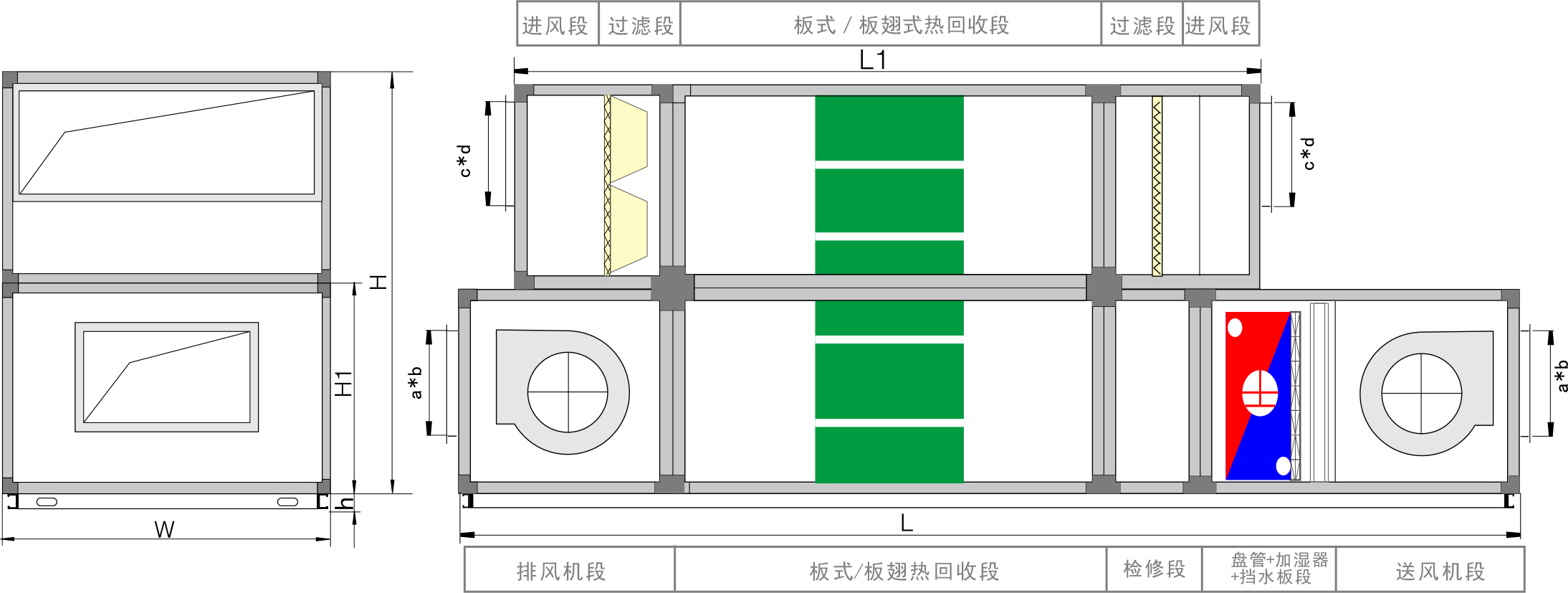 临沂板翅/板式组合形式五